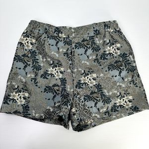 Free People Shine Like a Shorty Jacquard Shorts in Blue Combo Size Small NWT